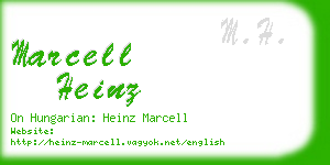 marcell heinz business card